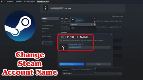 Update: I sent a ticket to the support and i got this response: Currently, Steam account names cannot be changed. Our team is aware that this isn't ideal for some users, and may implement tools for updating account names in the future. In the meantime, you can change your persona (Nickname/community name) at any time - your Steam account name ... 